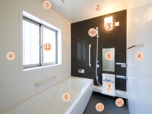 バスルーム作業箇所