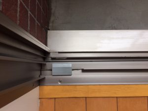 サッシ清掃作業後