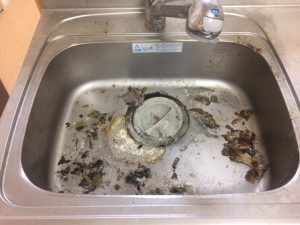 シンク清掃前