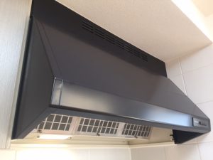 レンジフード清掃作業後