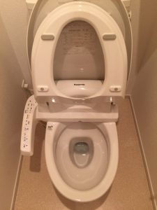 トイレクリーニング作業後