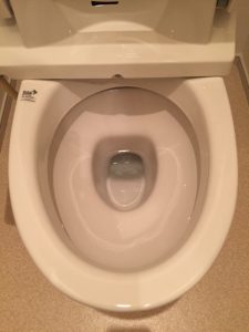 便器クリーニング作業後