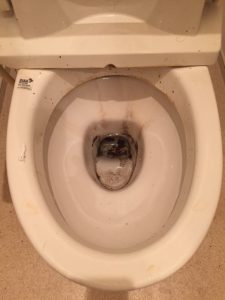 便器クリーニング作業前