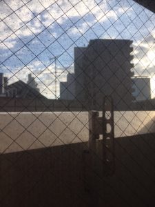 ガラス清掃作業前